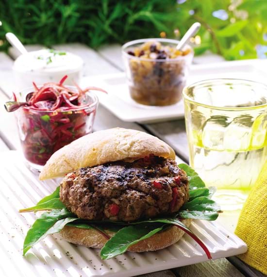 Beef and Red Pepper Burgers