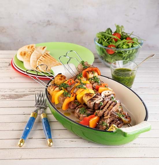 Steak Skewers with Chimichurri Sauce Steak Skewers with Chimichurri Sauce