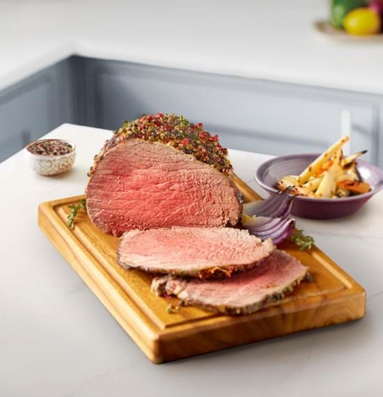 Roast Beef with Peppercorn and Herb Crust Roast Beef with Peppercorn and Herb Crust