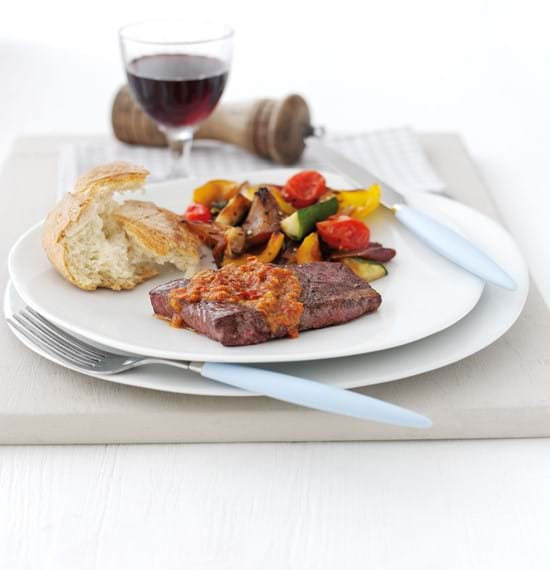 Denver Steaks with Sun-Dried Tomato Butter