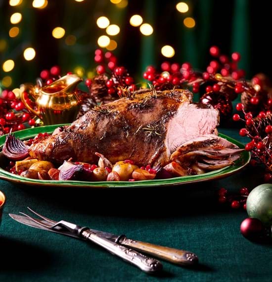 Slow Roast Leg of Lamb with a Pomegranate Glaze