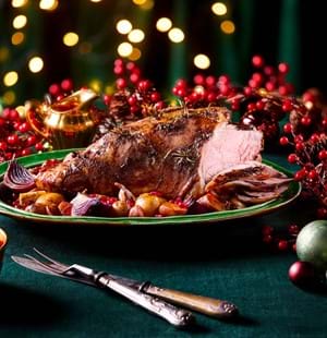 Slow Roast Leg of Lamb with a Pomegranate Glaze