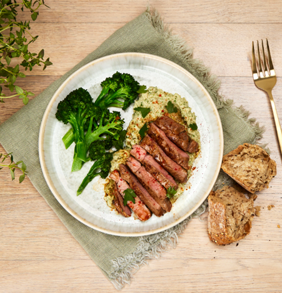 Citrus Lamb Leg Steaks with Bean Mash Citrus Lamb Leg Steaks with Bean Mash